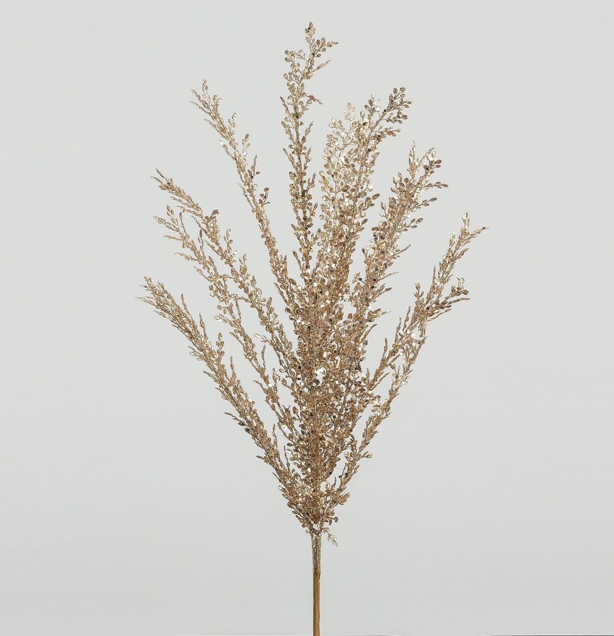 60cm Glitter Mini Leaf Bush Pink