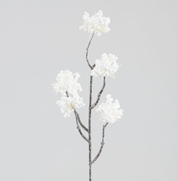 50cm Berry Cluster Spray Cream