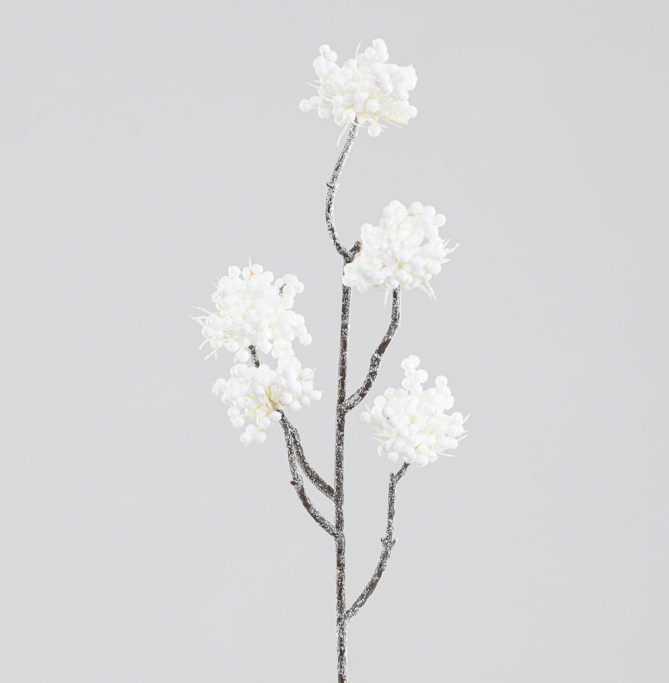 50cm Berry Cluster Spray Cream