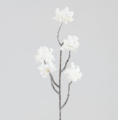 50cm Berry Cluster Spray Cream