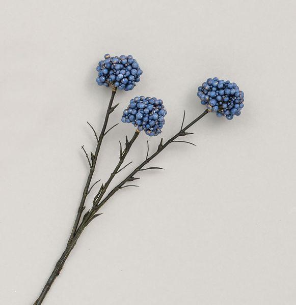 45cm Berry Cluster Spray Blue