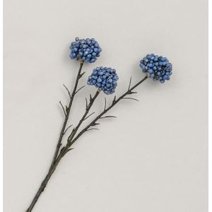 45cm Berry Cluster Spray Blue