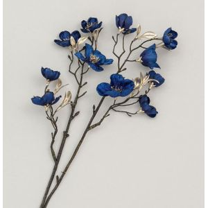 53cm Apple Blossom Spray Blue