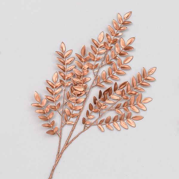 66Cm Box Leaf Spray Copper