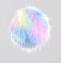 12cm Faux Fur Bauble Multi