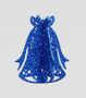 4" 3D Bell Decoration Midnight