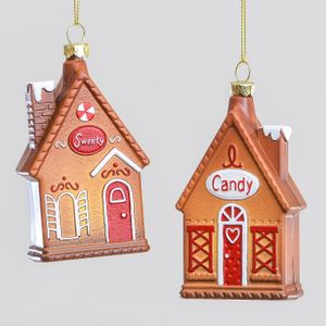 12cm Gingerbread House Dec 2Ass
