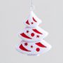 10cm Glitter Tree Decoration W/R