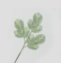 66cm Glitter Leaf x9 Lt Green