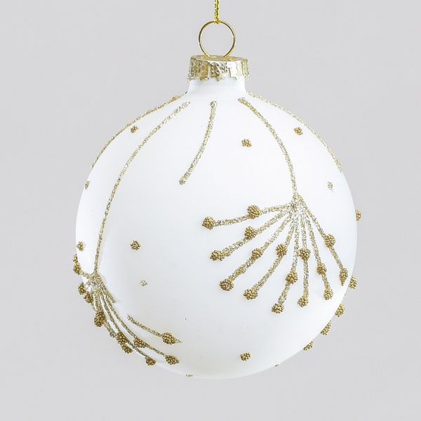 8cm Glass Bead Pattern Ball 