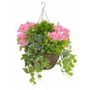 Wild Berry & Geranium Basket Pink