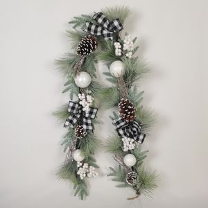 180cm Ball/Check Ribbon Garland