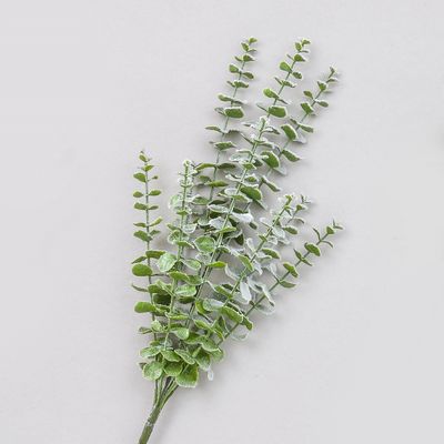 53cm Frosted Eucalyptus Bush Green