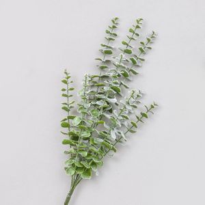 53cm Frosted Eucalyptus Bush Green