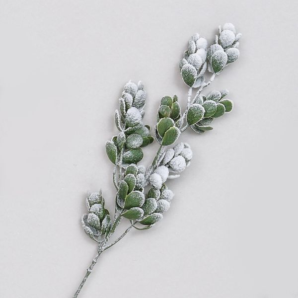 73cm Frosted Mini Leaf Spray