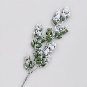 73cm Frosted Mini Leaf Spray