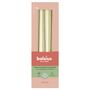 Bolsius Essentials Tapered Candles-245 x 24mm Special-Box 4- Met White Silver