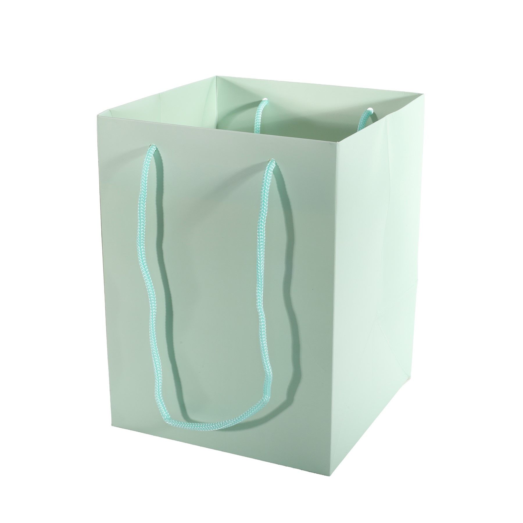Hand Tie Bag 19x25cm - Pearlised Willow Green