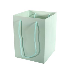 Hand Tie Bag 19x25cm - Pearlised Willow Green
