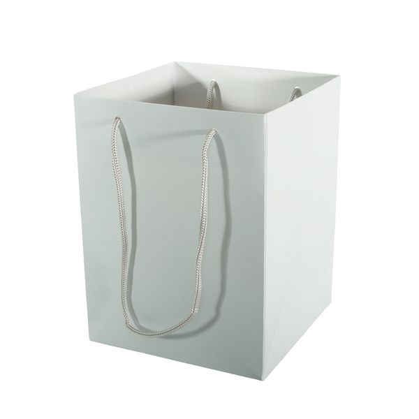 Hand Tie Bag 19x25cm - Pearlised Grey
