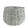 BK990172XL Grey Wicker Basket 18cm
