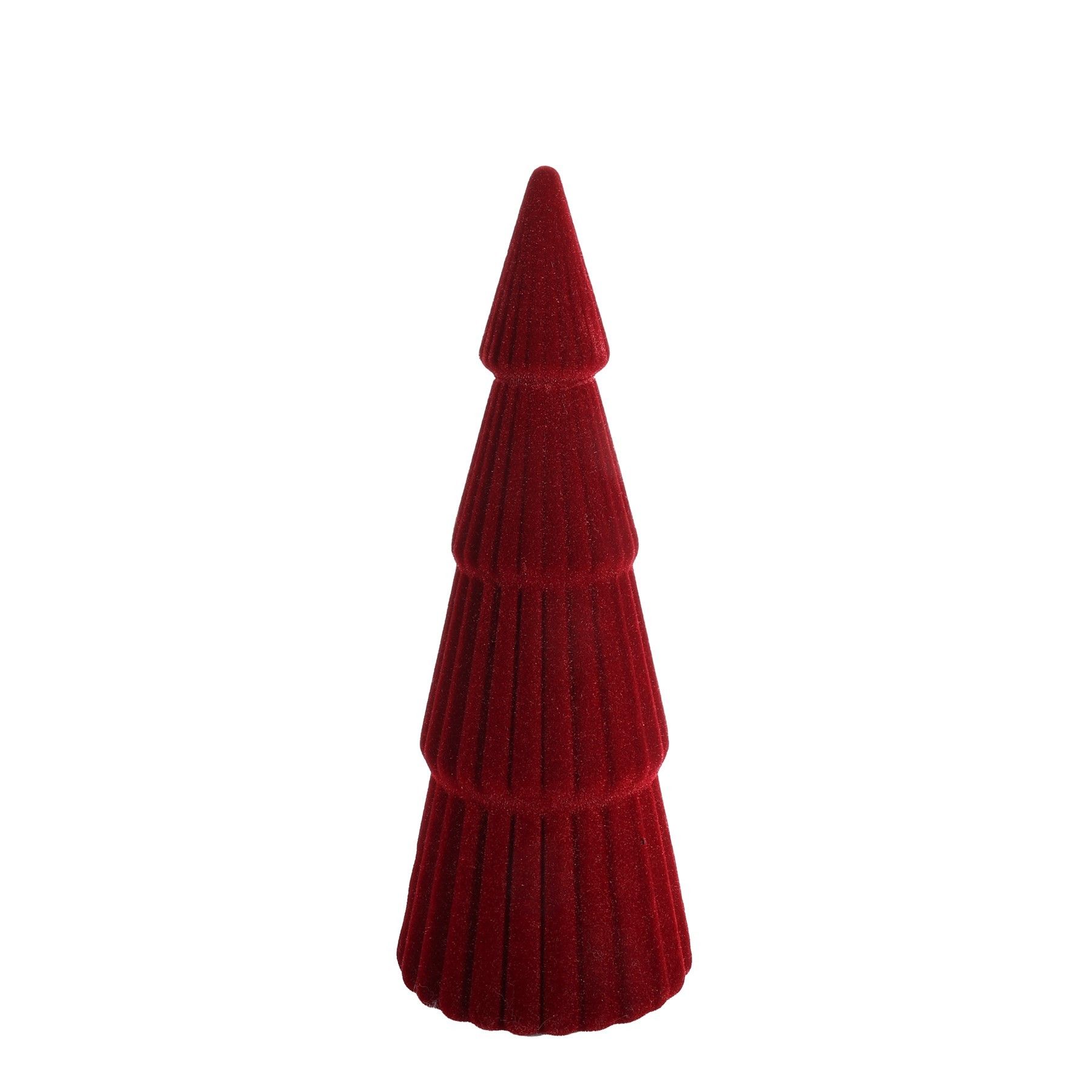 Flocked Tree - Burgundy - H40cm