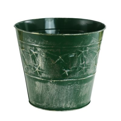 6578 ALDI Bun x21 Green Star Zinc 21cm Gold + Green