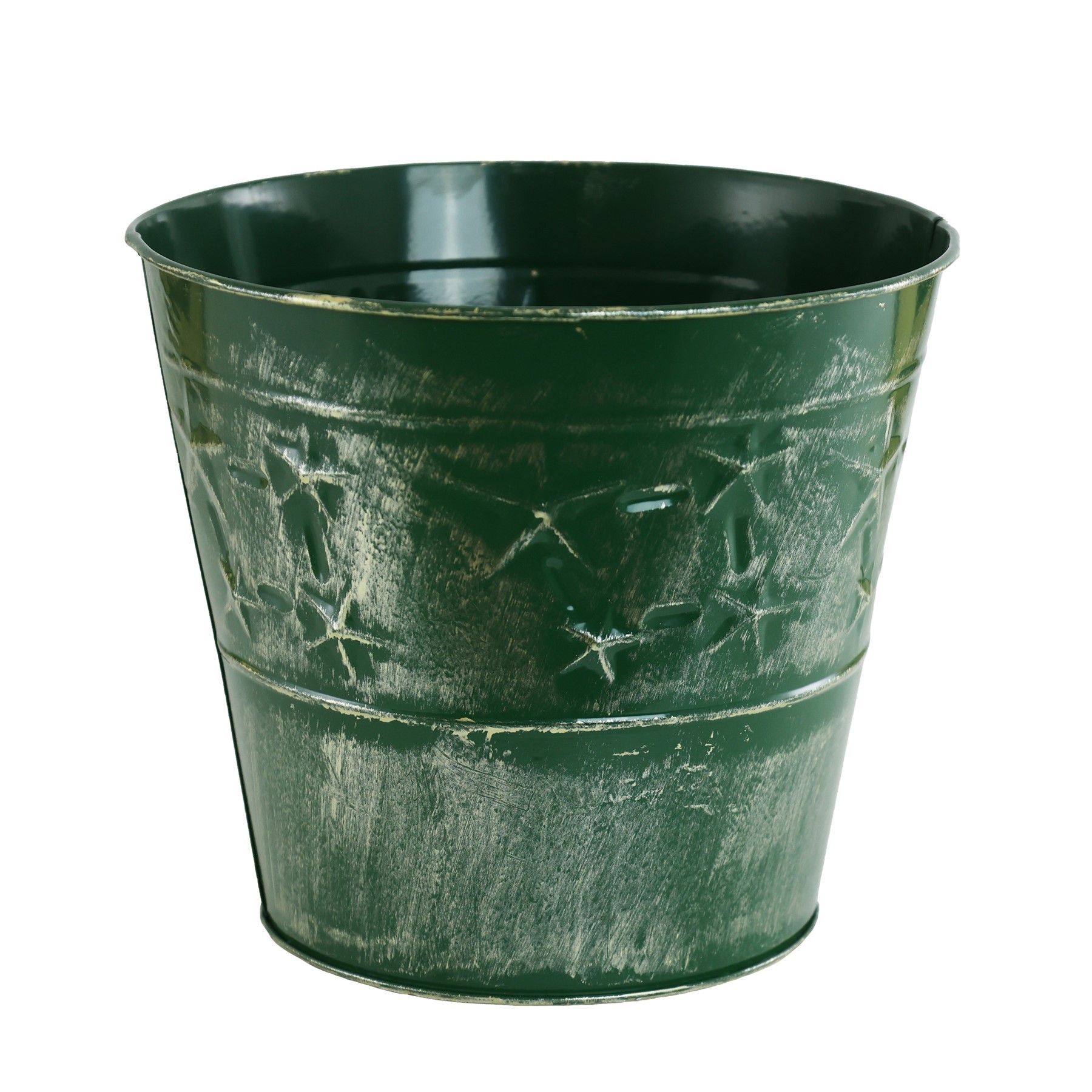 6578 ALDI Bun x21 Green Star Zinc 21cm Gold + Green