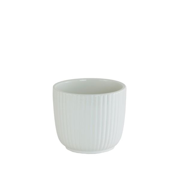 Ceramic Ribbed White