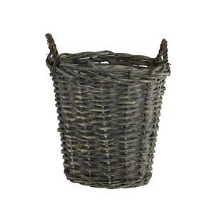 Wicker Basket with small handle + liner 23cm