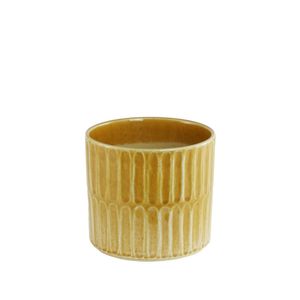 Orange Embossed Pot 11.5cm
