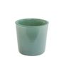Sea Green Glass pot 13cm