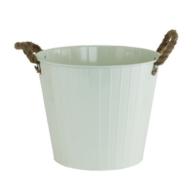Yellow Bucket with Rope Handles