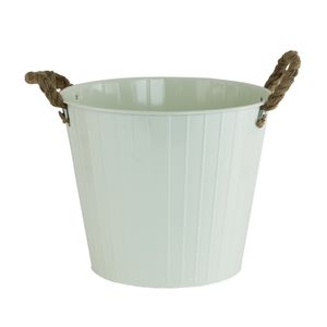 Yellow Bucket with Rope Handles