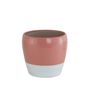 Martine Ceramic pot Pink and White 15cm