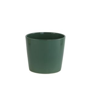 Olive Green Ceramic pot 12cm