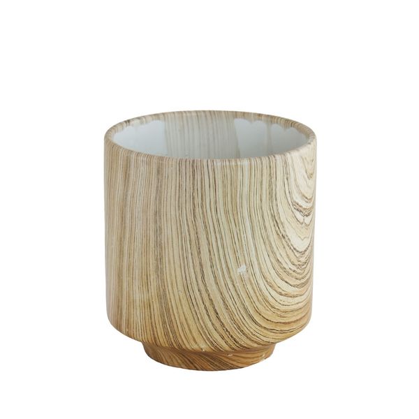 Wood Effect Ceramic 14cm