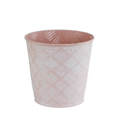Lilly White + Pink Zinc Checked Bucket