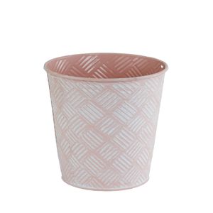 Lilly White + Pink Zinc Checked Bucket