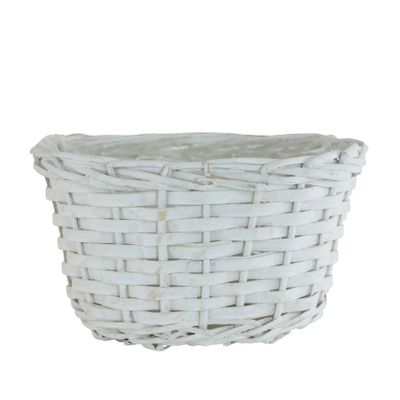 Deluxe White Oval Basket