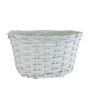 Deluxe White Oval Basket