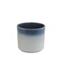 Sprayed Grey Ceramic with Navy Top 10cm 