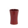 Red Vertiical Lined Ceramic 13cm 