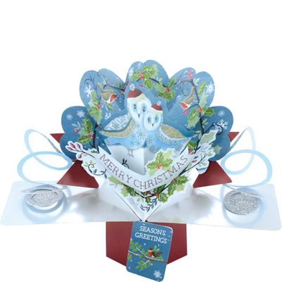 Owl in Wreath 3D Pop up card