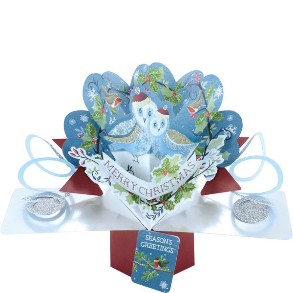Owl in Wreath 3D Pop up card