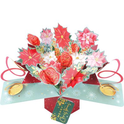3D Pop Up Card by Second Nature - Christmas Bouquet