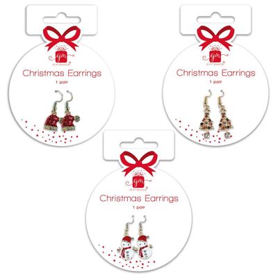 Christmas Dangly Earrings (3 Designs)