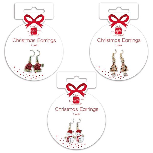Christmas Dangly Earrings (3 Designs)