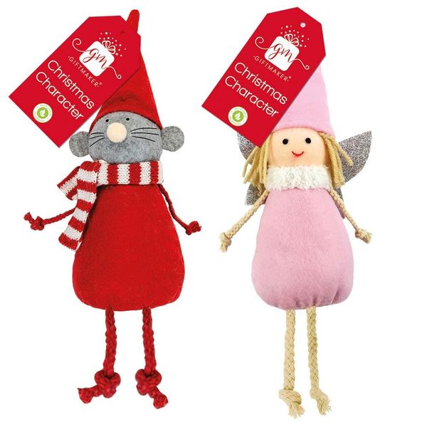 Small Christmas Mouse & Fairy Plush