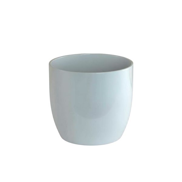 Gloss white rounded ceramic 12cm